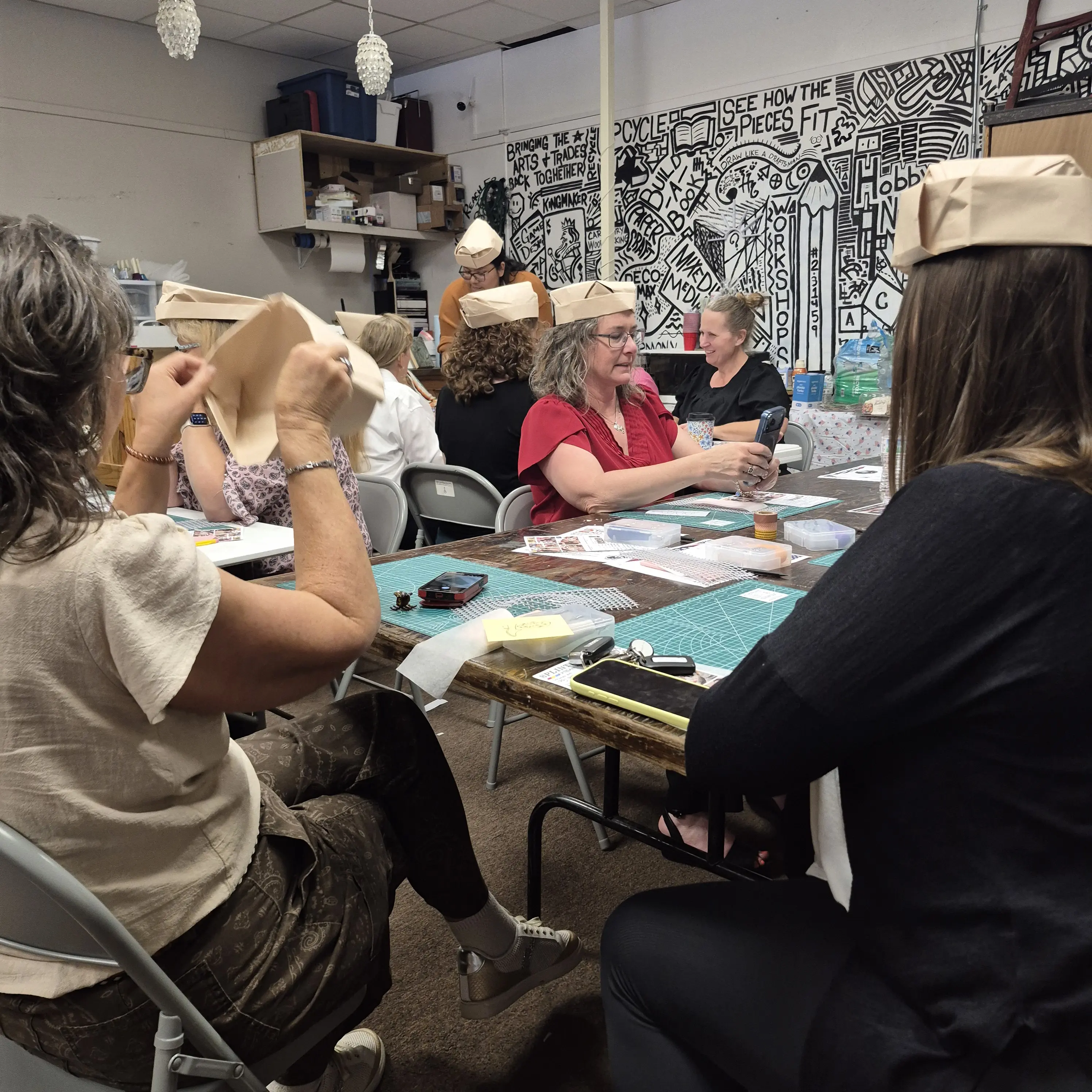 People working together during a Splintercraft workshop